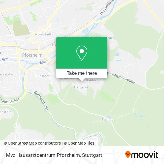 Карта Mvz Hausarztcentrum Pforzheim