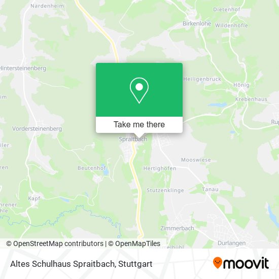 Altes Schulhaus Spraitbach map