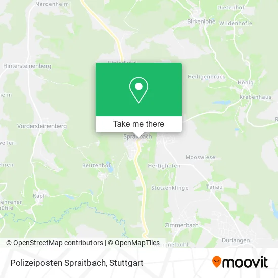 Карта Polizeiposten Spraitbach