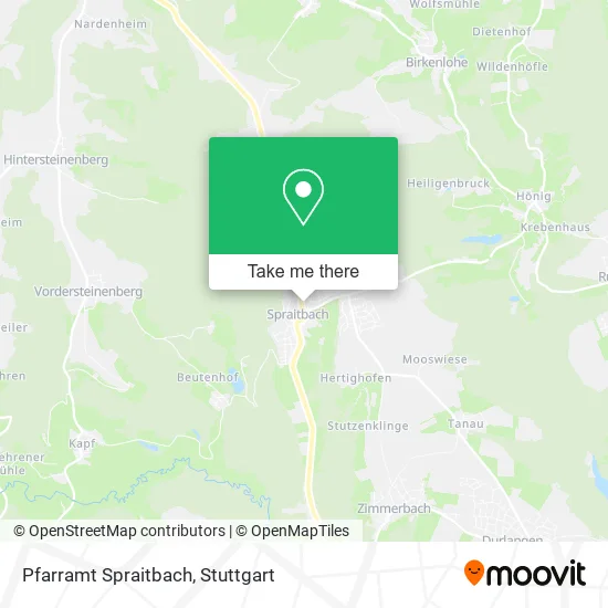 Карта Pfarramt Spraitbach