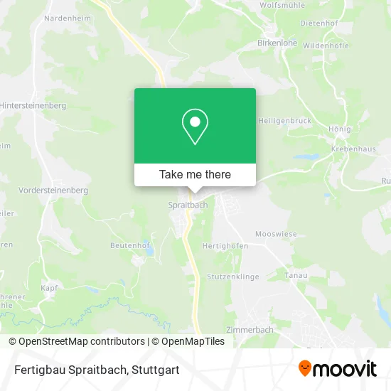 Карта Fertigbau Spraitbach