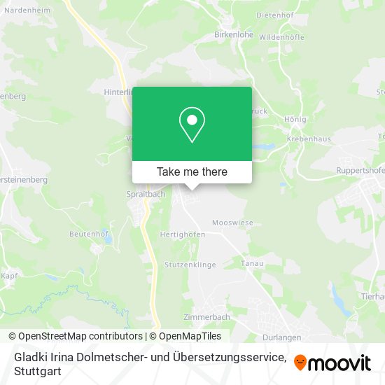 Gladki Irina Dolmetscher- und Übersetzungsservice map