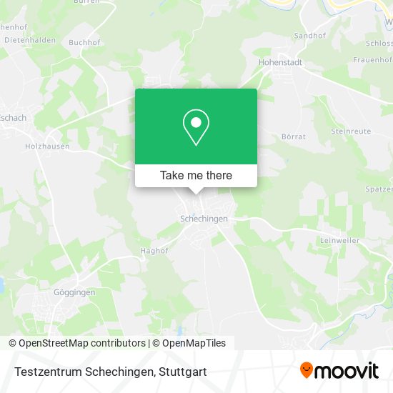 Testzentrum Schechingen map