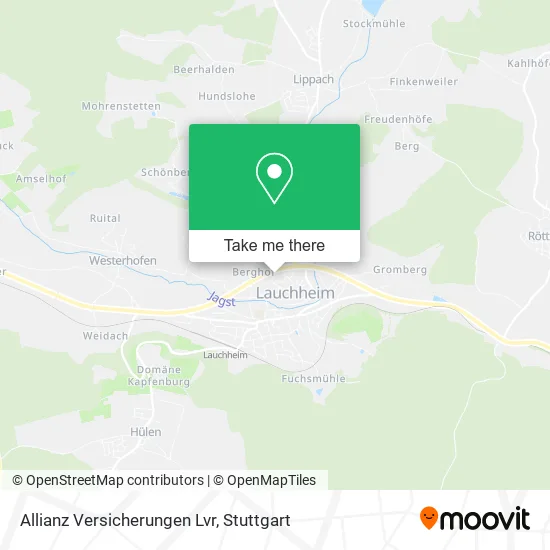 Карта Allianz Versicherungen Lvr