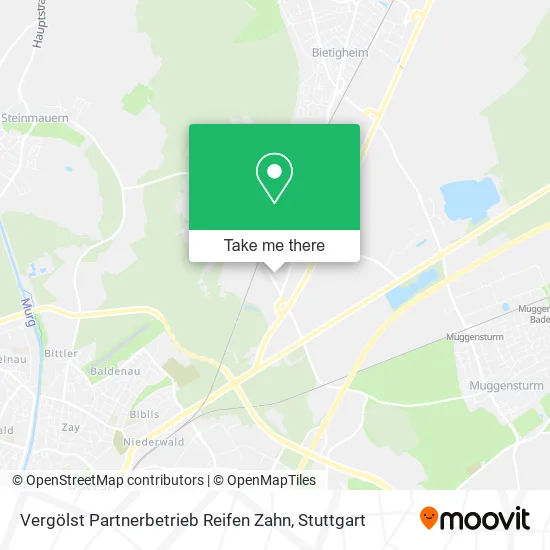Vergölst Partnerbetrieb Reifen Zahn map