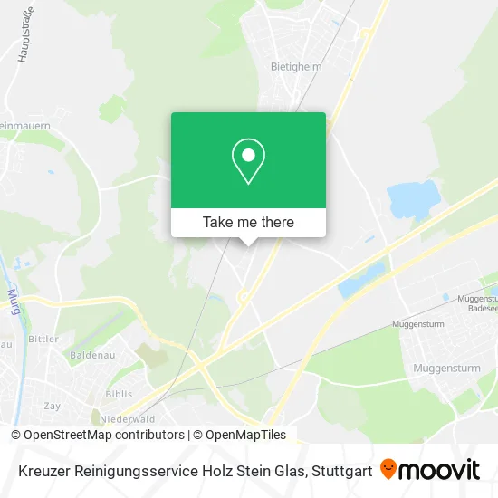 Карта Kreuzer Reinigungsservice Holz Stein Glas