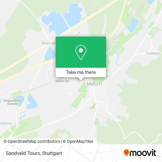 Sandveld Tours map