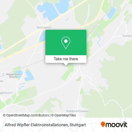 Alfred Wipfler Elektroinstallationen map