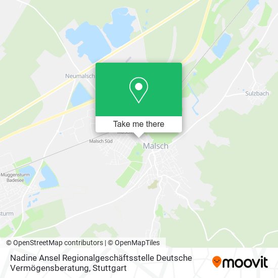 Nadine Ansel Regionalgeschäftsstelle Deutsche Vermögensberatung map