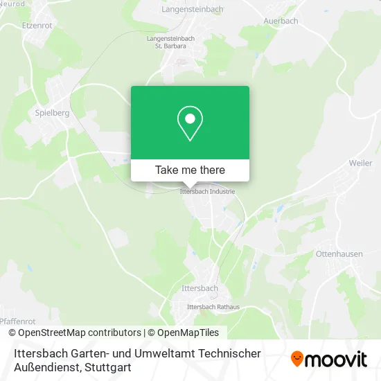Карта Ittersbach Garten- und Umweltamt Technischer Außendienst