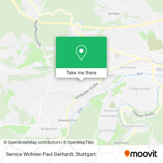 Service Wohnen Paul Gerhardt map