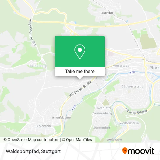 Карта Waldsportpfad