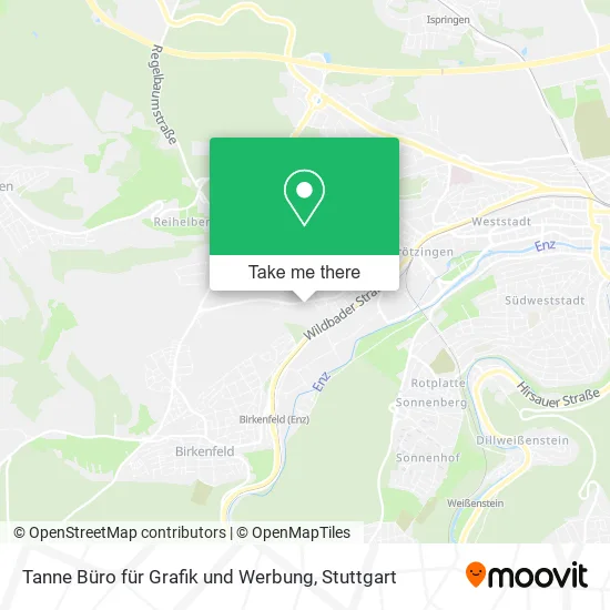 Карта Tanne Büro für Grafik und Werbung