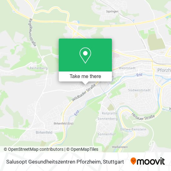 Salusopt Gesundheitszentren Pforzheim map