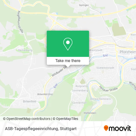 Карта ASB-Tagespflegeeinrichtung