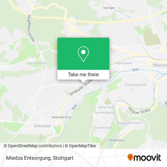 Карта Miedza Entsorgung