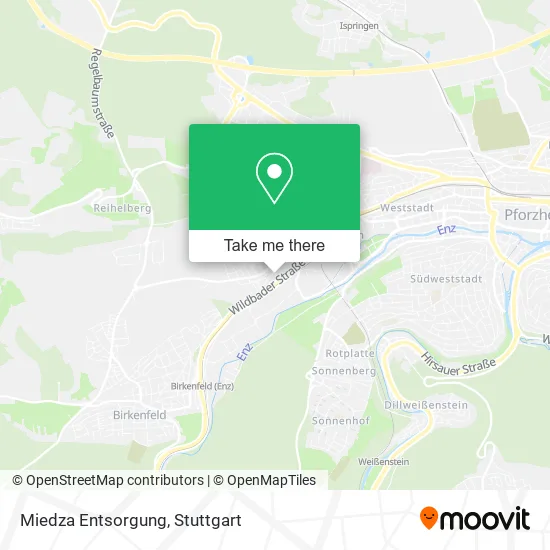 Карта Miedza Entsorgung