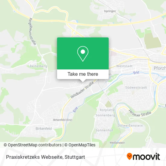 Карта Praxiskretzeks Webseite