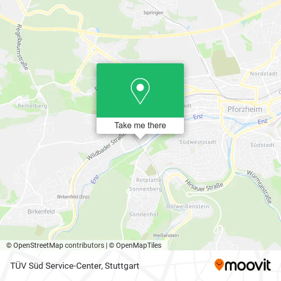 Карта TÜV Süd Service-Center