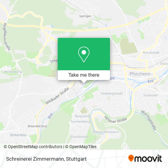 Schreinerei Zimmermann map