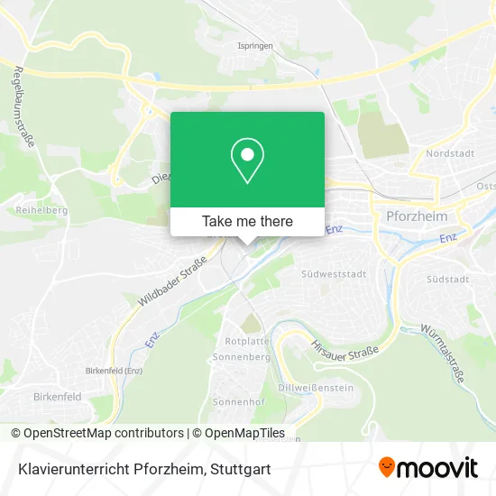 Карта Klavierunterricht Pforzheim