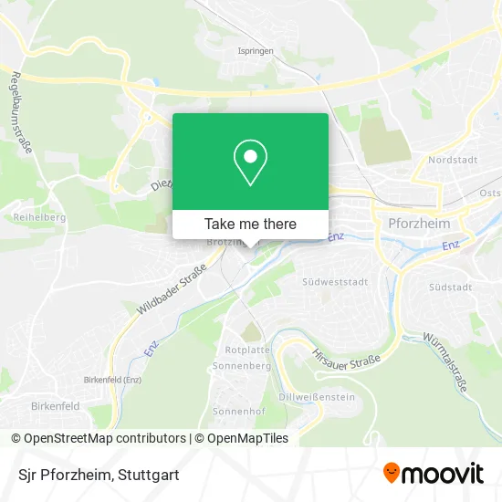 Карта Sjr Pforzheim