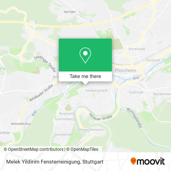 Карта Melek Yildirim Fensterreinigung