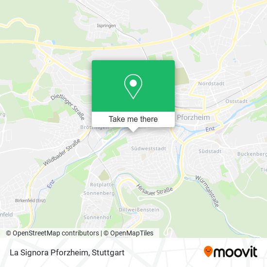 La Signora Pforzheim map