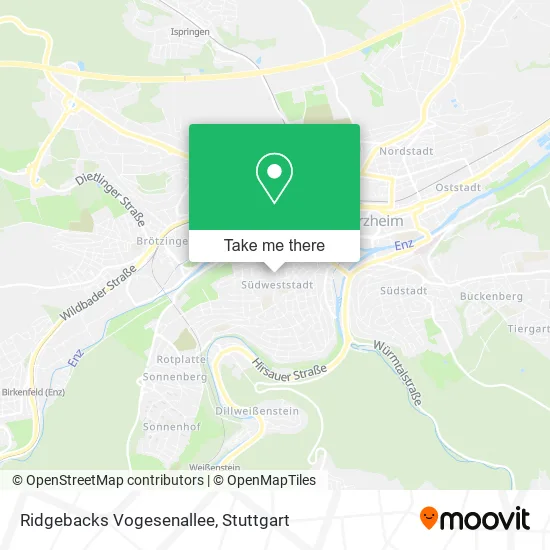 Карта Ridgebacks Vogesenallee