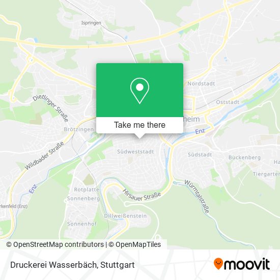 Druckerei Wasserbäch map