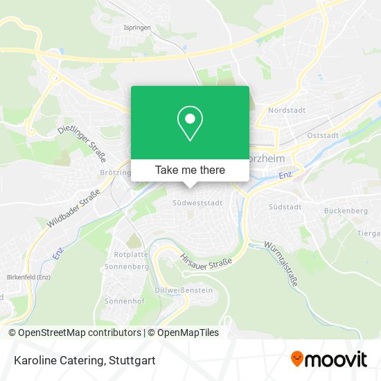 Karoline Catering map