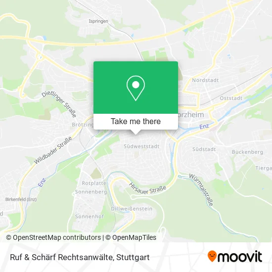 Карта Ruf & Schärf Rechtsanwälte