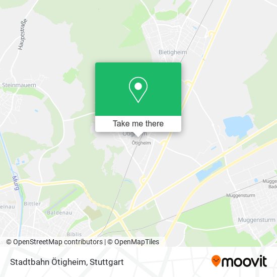 Stadtbahn Ötigheim map