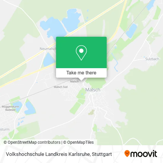 Карта Volkshochschule Landkreis Karlsruhe
