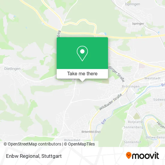 Карта Enbw Regional