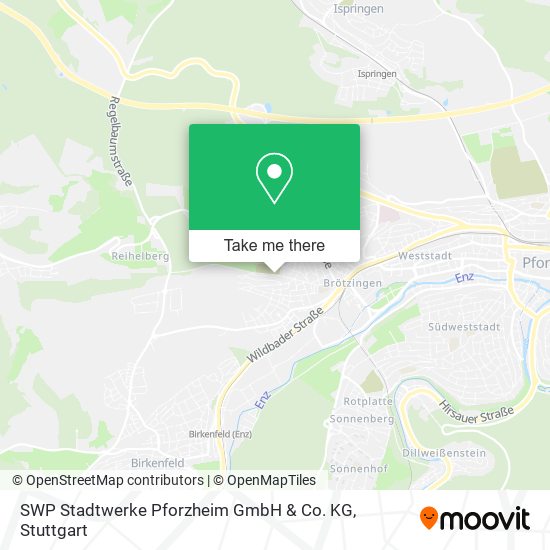 SWP Stadtwerke Pforzheim GmbH & Co. KG map