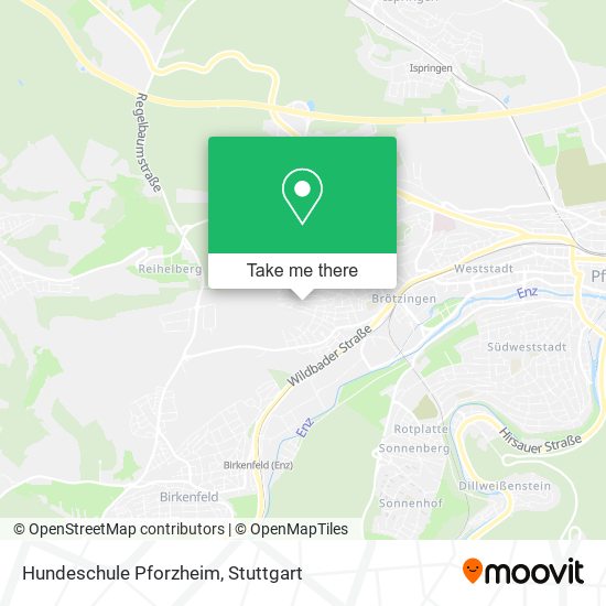 Hundeschule Pforzheim map