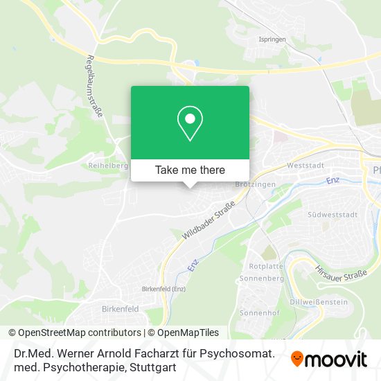 Dr.Med. Werner Arnold Facharzt für Psychosomat. med. Psychotherapie map