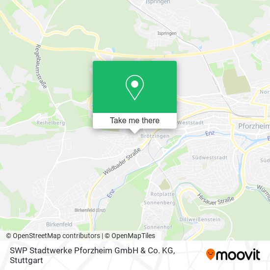 SWP Stadtwerke Pforzheim GmbH & Co. KG map