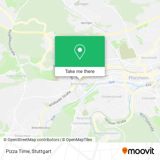 Карта Pizza Time