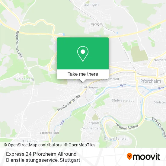 Карта Express 24 Pforzheim Allround Dienstleistungsservice