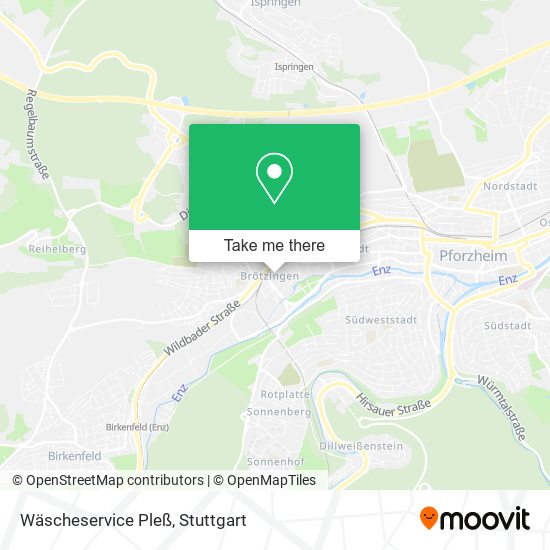 Карта Wäscheservice Pleß