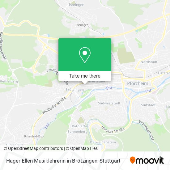 Карта Hager Ellen Musiklehrerin in Brötzingen
