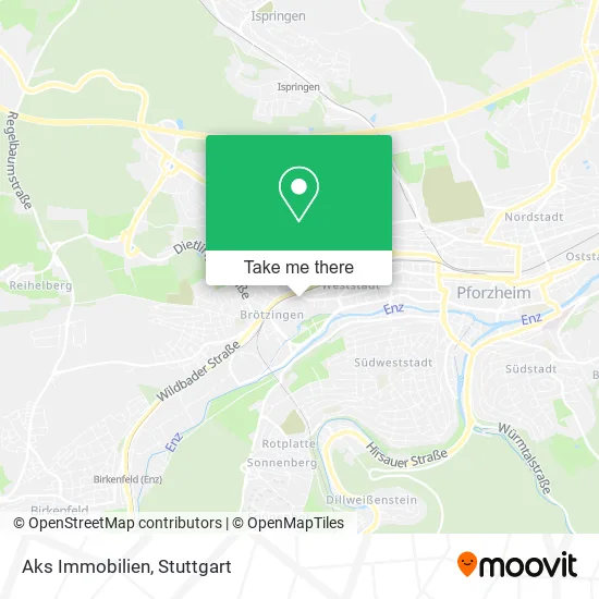 Карта Aks Immobilien