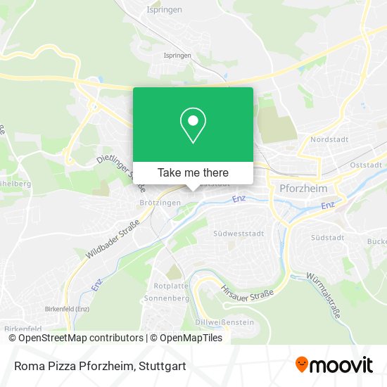 Roma Pizza Pforzheim map