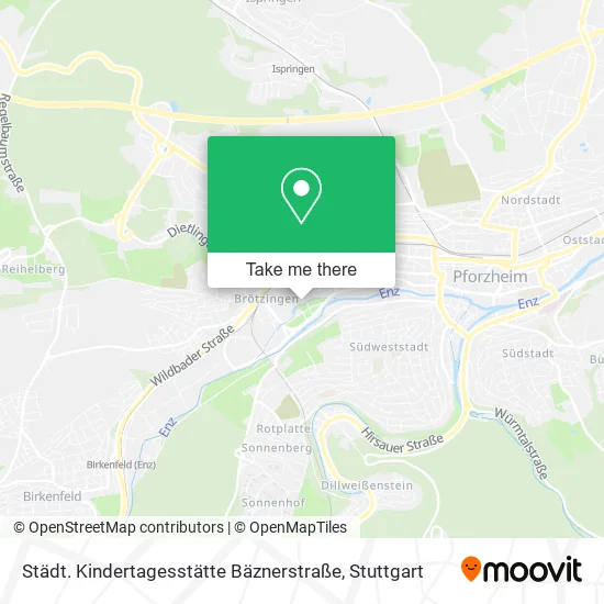 Карта Städt. Kindertagesstätte Bäznerstraße