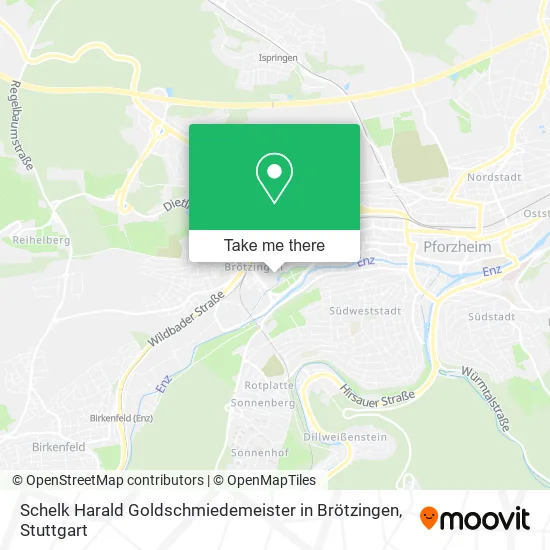 Карта Schelk Harald Goldschmiedemeister in Brötzingen