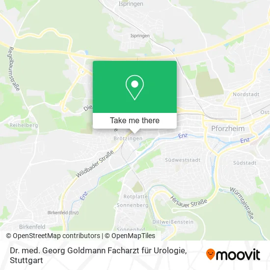 Карта Dr. med. Georg Goldmann Facharzt für Urologie