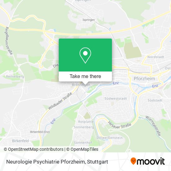Neurologie Psychiatrie Pforzheim map