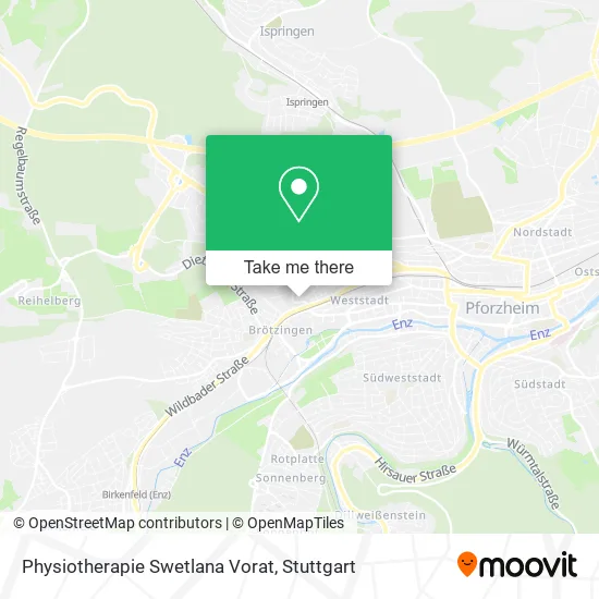 Карта Physiotherapie Swetlana Vorat